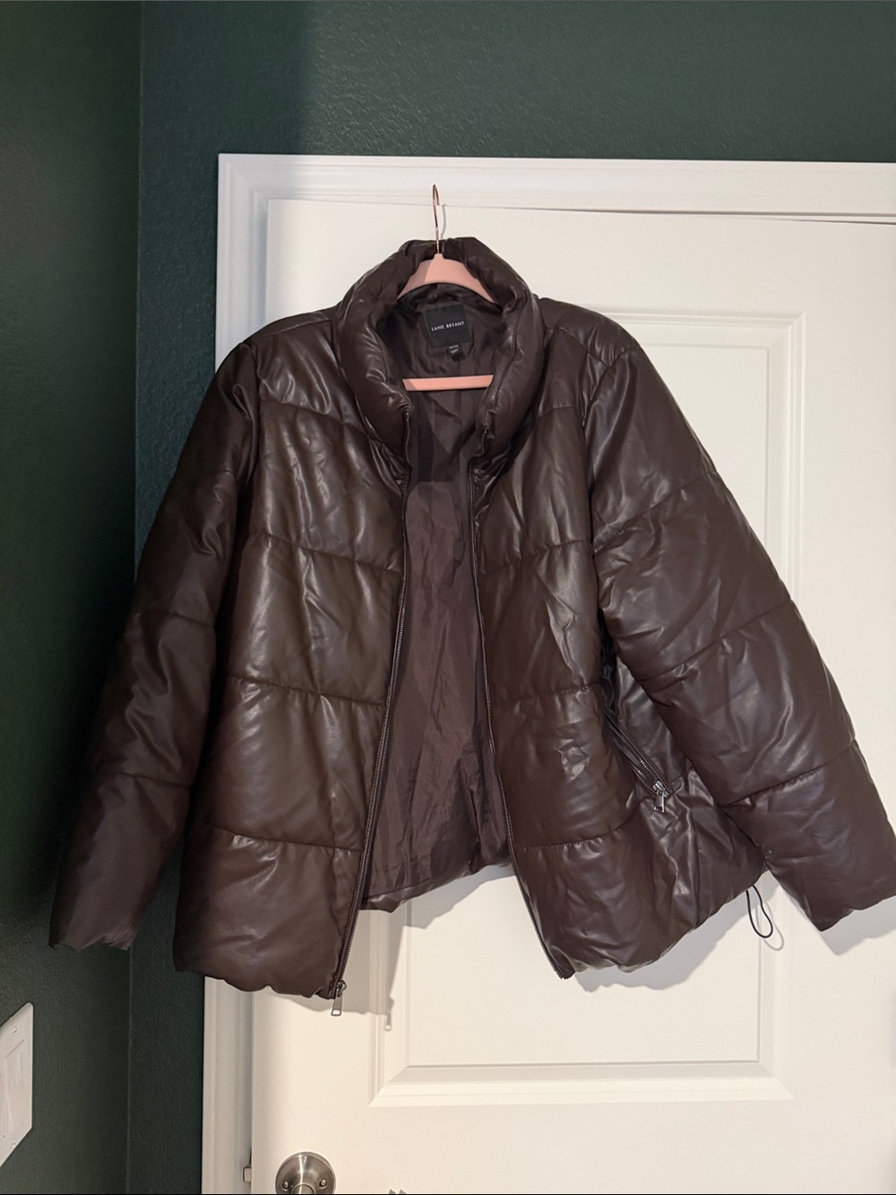 Lane Bryant Women's Brown Puffer Jacket